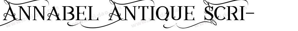 Annabel Antique Scri字体转换